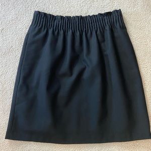 J Crew- Black skirt -gathered waist - size 4